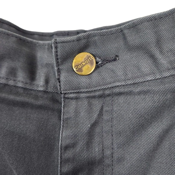 Carhartt Grey Chino Khaki Cut Off Shorts - Picture 5 of 6